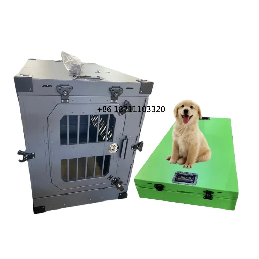 Modular Stackable Commercial Aluminum Dog Cage Outdoor Collapsible Dog Crate