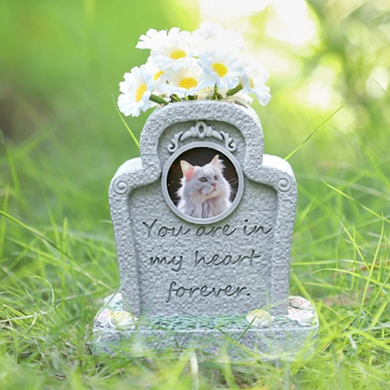 Pet Remembrances Tombstone Weatherproof Cats and Dog Headstones for Eternalize Memory