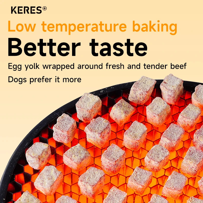 KERES dog food dog snacks/ dog treat /beef egg yolk Pet Treat high protein Healthy and delicious Pet training 180G