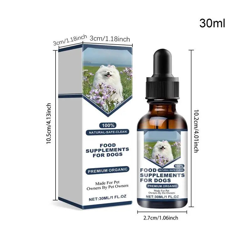 Dog Liquid Supplements 30ml Dog Digestive Support Drops Nutrition Supplement Nourishing Support Health Care Drops For Dogs