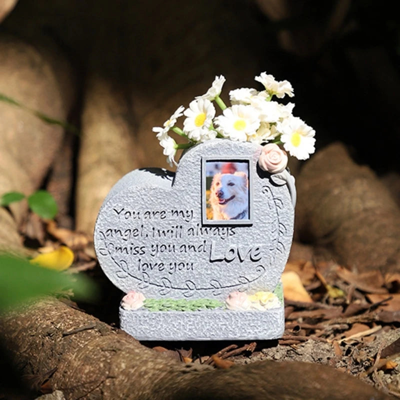 Pet Remembrances Tombstone Weatherproof Cats and Dog Headstones for Eternalize Memory