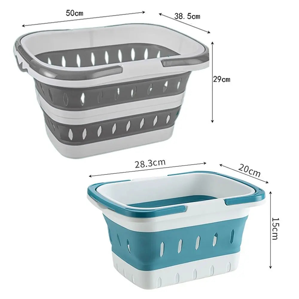 New Drainage Hole Folding Pet Bath Tub SpaceSaving Storage Container Folding Laundry Hamper Folding Pet Dog Grooming Tub Home