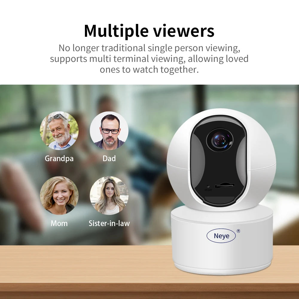 8MP 4K WiFi Security Camera Home Indoor Baby/Nanny/Pet Monitor With Infrared Night Vision Audio Monitoring IP Camera