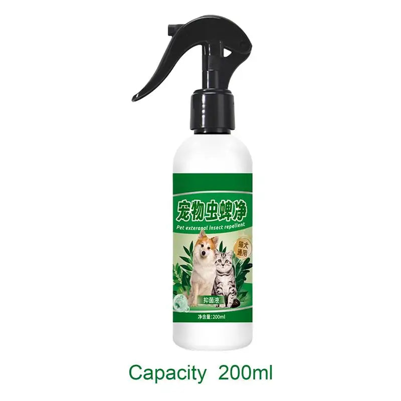 Natural Flea Tick Aid Spray For Dogs Cats And Fleas Eliminator Control Prevention Protect Fleas Killers Soothing Grooming Spray