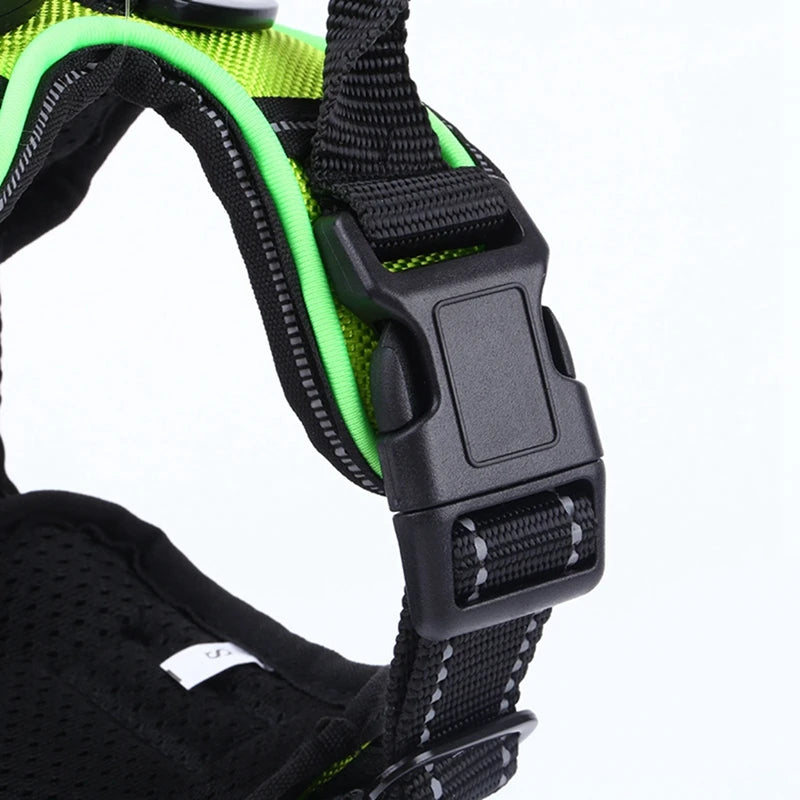 Luminous Pet Harness Luminous Dog Harness Adjustable Luminous Pet Chest Strap