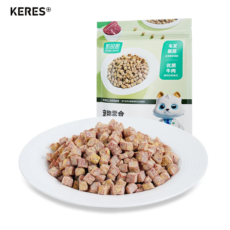 KERES dog food dog snacks/ dog treat /beef egg yolk Pet Treat high protein Healthy and delicious Pet training 180G